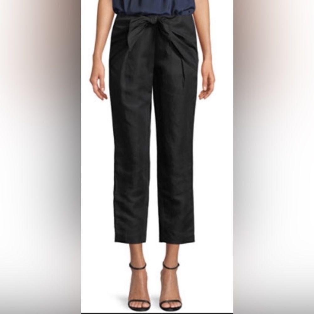 FRAME Overlap Knot Pant, Black, Noir,